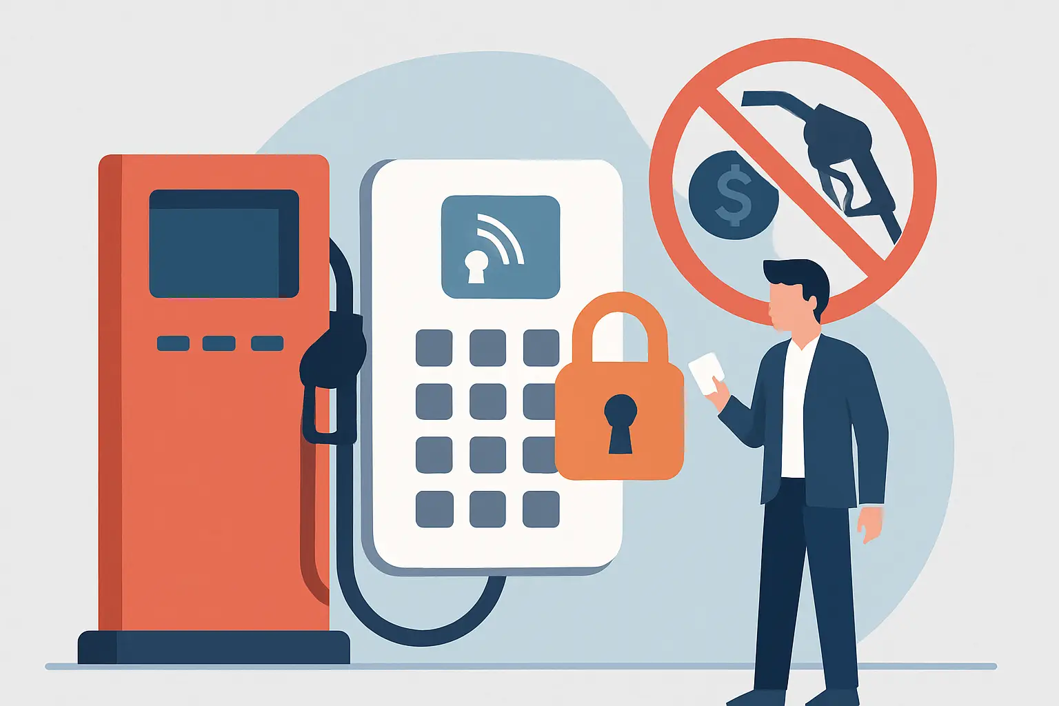 Fuel pump access control systems that stop loss