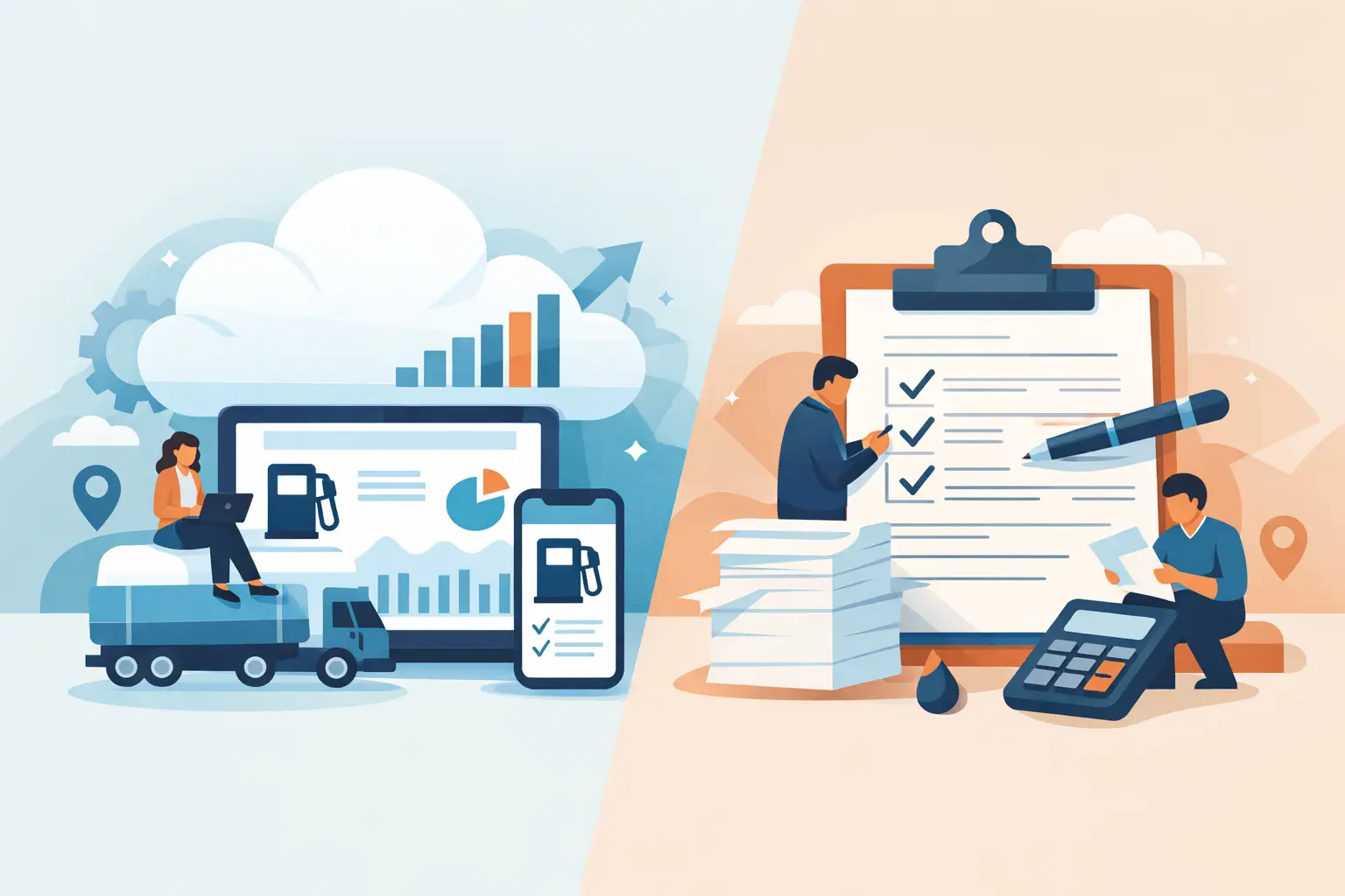 Cloud Fuel Logging vs Manual Sheets